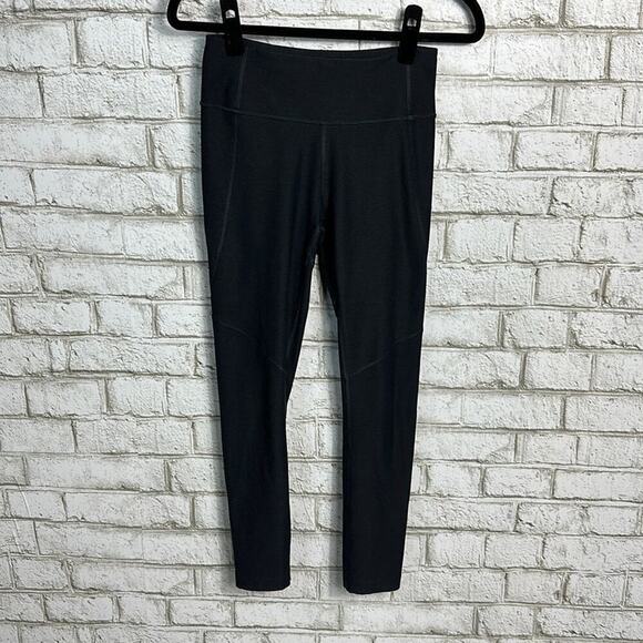 Outdoor Voices Leggings Crop Heather Solid Neutral Capri Black Minimal XS - Picture 5 of 5
